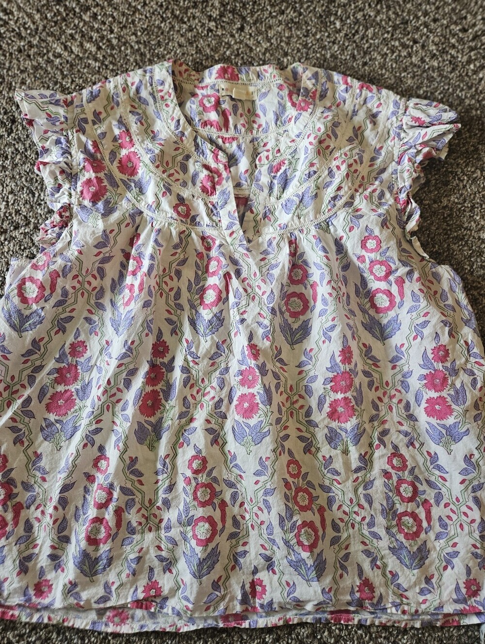 Roller Rabbit 100% Cotton Blouse Xl